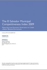 The El Salvador Municipal Competitiveness Index 2009