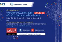 LỄ CÔNG BỐ BÁO CÁO "TÁC ĐỘNG CỦA DỊCH BỆNH COVID-19 ĐỐI VỚI DOANH NGHIỆP VIỆT NAM"