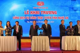 Nghệ An: Khai trương Cổng dịch vụ công trực tuyến