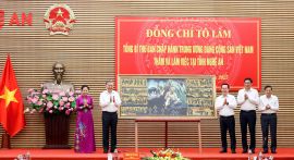 Tổng Bí thư Tô Lâm: Nghệ An phải đổi mới tư duy, đột phá, lựa chọn lối đi bền vững có chiều sâu