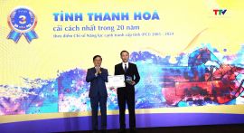 Thanh Hóa tăng 9 bậc trên bảng xếp PCI
