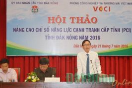 Đắk Nông: Hội thảo nâng cao chỉ số năng lực cạnh tranh cấp tỉnh