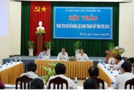 Bến Tre: Hội thảo phân tích chỉ số năng lực cạnh tranh cấp tỉnh năm 2014