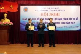 CÔNG BỐ KẾT QUẢ CDCI CẤP CƠ SỞ THUỘC CỤC HẢI QUAN TỈNH QUẢNG NINH NĂM 2017