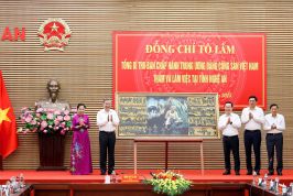 Tổng Bí thư Tô Lâm: Nghệ An phải đổi mới tư duy, đột phá, lựa chọn lối đi bền vững có chiều sâu