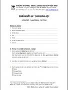 Phiếu khảo sát doanh nghiệp dân doanh 2005