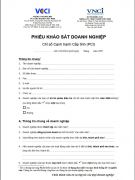 Phiếu khảo sát doanh nghiệp dân doanh 2007