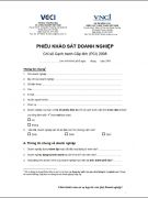 Phiếu khảo sát doanh nghiệp dân doanh 2008