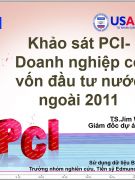 KHẢO SÁT PCI: DOANH NGHIỆP CÓ VỐN ĐẦU TƯ NƯỚC NGOÀI 2011